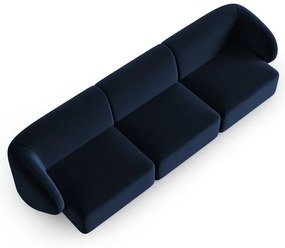 Niebieska aksamitna sofa 266 cm Paolo – Milo Casa