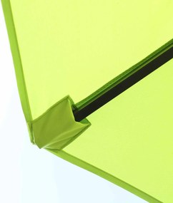 Outsunny Podwójny Parasol Ogrodowy, Parasol na Targi, Parasol Tarasowy z Korbką Ręczną Zielony Owalny 460 x 270 x 240 cm