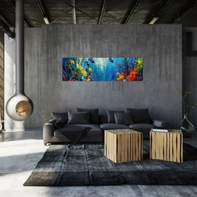 Obraz - Malowanie podwodnego świata (170x50 cm)