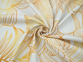 PrzytulneMieszkanie.pl PrzytulneMieszkanie.pl Pościel z mikrowłókna PALMERA kremowa Rozmiar pościeli: 70 x 80 cm | 140 x 200 cm