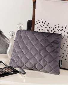 Etui na tablet Velvet kolor szary tkanina połyskliwa, welwetowa