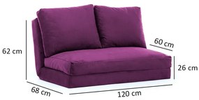 Sofa rozkładana Taida Purple