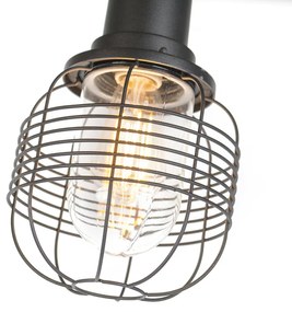 Zewnetrzna Rustykalna lampa zewnętrzna czarna IP44 3-źródła światła - Guardado Rustykalny / Vintage Oswietlenie zewnetrzne