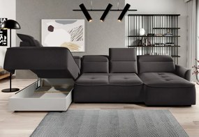 Narożnik MURILLO XL z elektryczną regulacją siedziska Lewostronny w tkaninie VOUGE 16 WERSAL