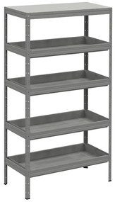 Regał na chemikalia z półkami wannowymi, 2000 x 1000 x 500 mm