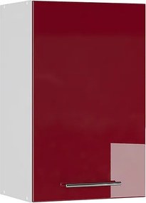 Szafka łazienkowa bordowa czerwień wysoki połysk 45x34.1x72 fame-line