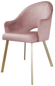 Krzesło obrotowe Velvet podstawa Profil złota MG58