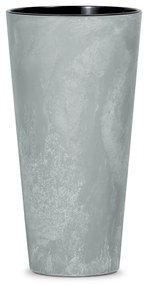Donica ogrodowa Tubus Slim Beton Effect 38 cm beton PROSPERPLAST