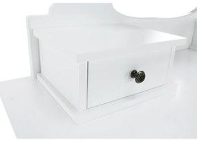 Ozdobny stolik ze stołkiem LINET NEW, biały