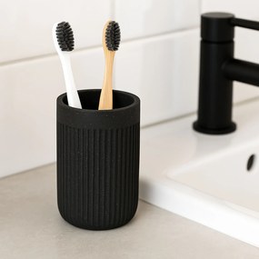 Pojemnik na szczoteczki do zębów, ONYX, łupek, Ø 7 cm