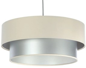 Srebrno kremowa okrągła lampa wisząca S419 P8-P84