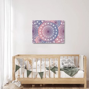 Obraz na szkle z mandali (70x50 cm)