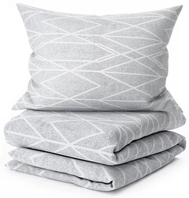 PrzytulneMieszkanie.pl PrzytulneMieszkanie.pl Kora Pościel z bawełny renforcé GRAY STRIPES szare Rozmiar pościeli: 70 x 90 cm | 140 x 200 cm