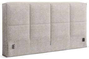 Beżowy tapicerowany zagłówek 210,5x100 cm Darren – Micadoni