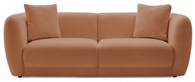 Pomarańczowa sofa 230 cm Bourbon – Bobochic Paris