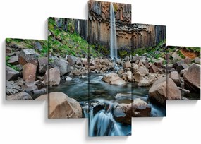 Obraz - Wodospad Svartifoss, Islandia (125x70 cm)
