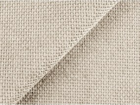 Kremowy rozkładany/ze schowkiem narożnik z tkaniny szenilowej (lewostronny/z szezlongiem) Kona – Makamii