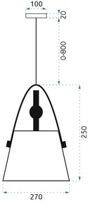 Lampa sufitowa BUFFO Cappuccino