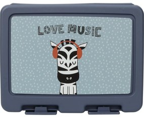 Hatu Pudełko plastikowe na śniadanie Zebra, 18 x 7,5 x 13,5 cm