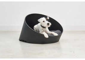 Czarne legowisko dla czworonoga 75x60 cm Covo Ash Black/Anthracite S – MiaCara