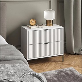 Stolik nocny biały 66x36x60 eliza