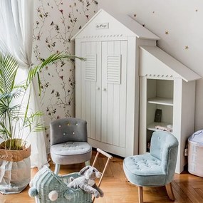 Fotel dziecięcy z kolorowymi guziczkami Somebunny Candy