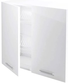 Szafka kuchenna wisząca z ociekaczem 80 VENTO GC-80/72 biały połysk HALMAR