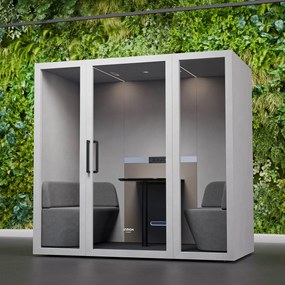 Budka akustyczna do biura INBOX 4-osobowa 2200 x 2200 x 1220 mm