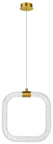 LAMPA SUFITOWA WISZĄCA LED LHJ056-CP1 ZŁOTA SZCZOTKOWANA