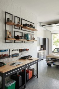 Zestaw drewnianych półek do garażu T2-L89