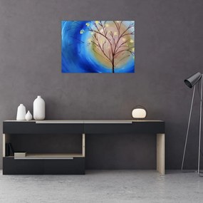 Obraz - Drzewo zakrywające słońce (70x50 cm)