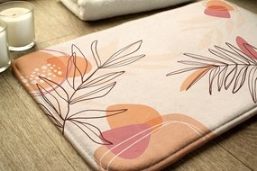 Dywanik łazienkowy antypoślizgowy Dywanik łazienkowy antypoślizgowy Liście Geometryczny