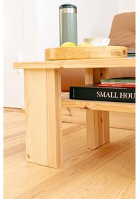 Brązowy stolik z litego drewna sosnowego 45x68 cm Japan – Karup Design