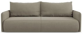 Beżowa rozkładana/ze schowkiem sofa 216 cm Nanea – Makamii