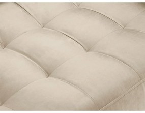 Beżowa aksamitna sofa Milo Casa Santo, 174 cm