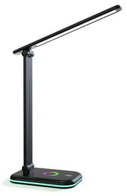 LED RGBW Lampa ściemnialna stołowa NOBLITE LED/7W/5V 3000/4000/6500K czarny