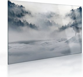 Obraz na szkle - wilki (70x50 cm)
