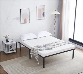 Podstawa łóżka z listew + nóżki pod materac - 140 x 190 cm - 26 listew