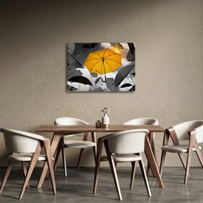 Obraz żółtego parasola (70x50 cm)