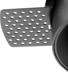 Zestaw 6 nowoczesnych reflektorów wpuszczanych czarnych GU10 okrągłych bezramkowych - Oneon Honey