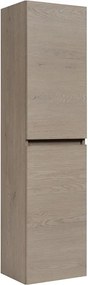 Wiszący słupek łazienkowy ciemny dąb P5-K76