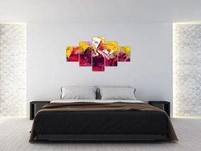Obraz abstrakcji - malarstwo (125x70 cm)