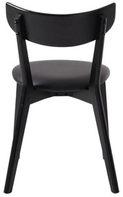Czarne krzesła zestaw 2 szt. Pero – Unique Furniture