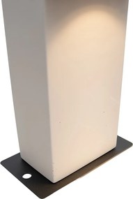 Nowoczesny słupek oświetleniowy zewnętrzny szary 35 cm IP44 - Pompei