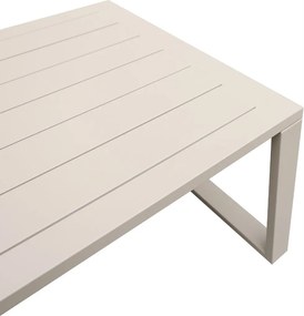 Beżowy zestaw mebli ogrodowych tarasowych 4 el. aluminiowych sofa, kanapa