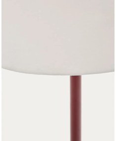 Lampa stojąca w kolorze terakoty z tekstylnym kloszem (wysokość 153 cm) Navat – Kave Home
