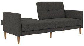 Ciemnoszara rozkładana sofa 82 cm Lilly – Støraa