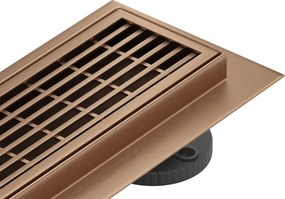 Mexen Flat 360° M33 odpływ liniowy obrotowy 50 cm, miedź szczotkowana - 1C33050-40