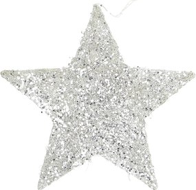 Ozdoba świąteczna Star Silver 25 cm