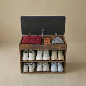 Szafka na buty z siedziskiem LEVA, 60 x 30 x 47 cm